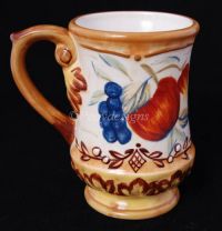 CIC Pamela Gladding TUSCAN FRUIT Coffee Mug NEW